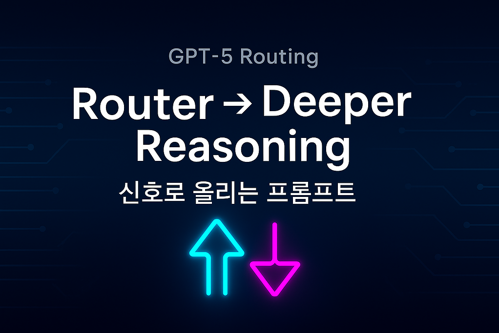 GPT-5 라우터 기능 이해와 심화 추론 프롬프트 팁 1 GPT-5 라우터, 에스컬레이션 프롬프트, reasoning.effort, ChatGPT 라우팅
