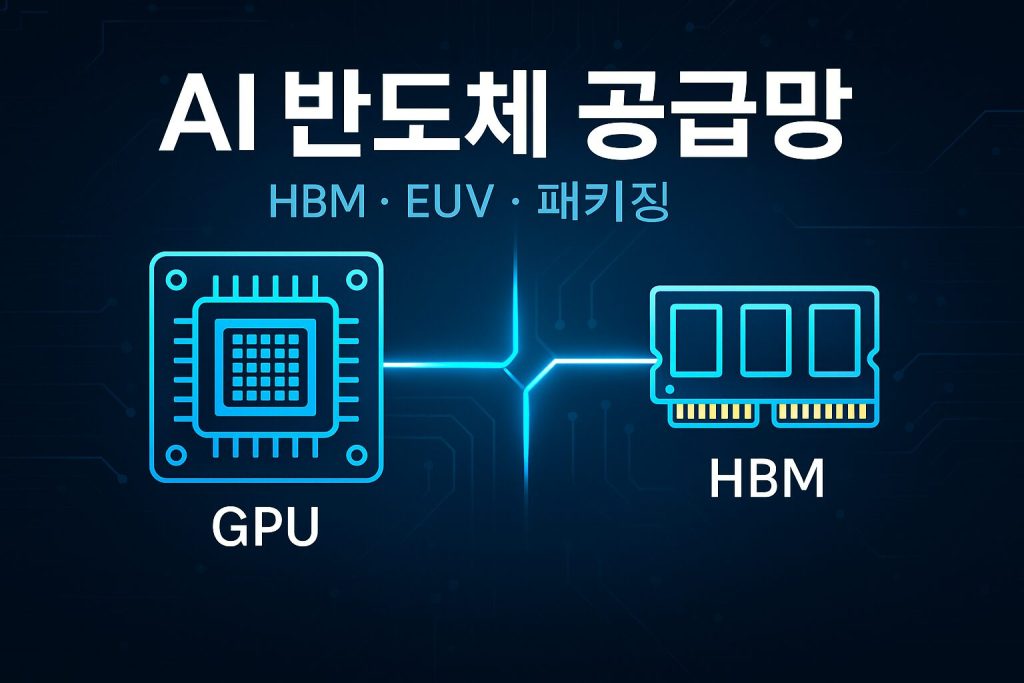 AI 반도체 공급망, GPU HBM 인터포저, 첨단 패키징, EUV, 반도체 투자