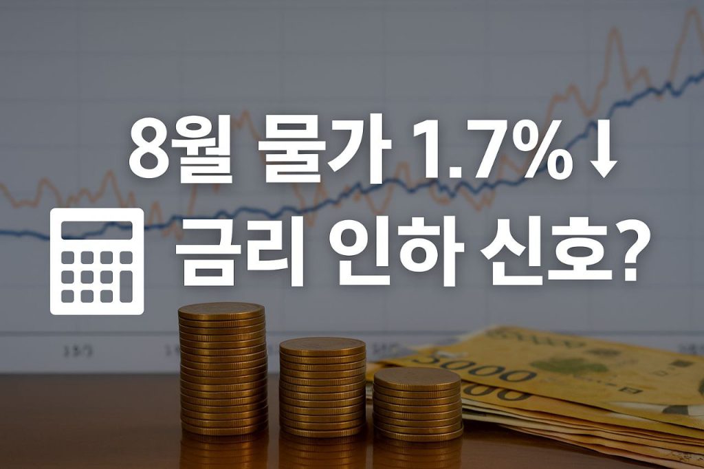 8월 소비자물가 둔화, 한국 금리와 경기 반등의 신호? 1 8월 소비자물가, 금리 신호