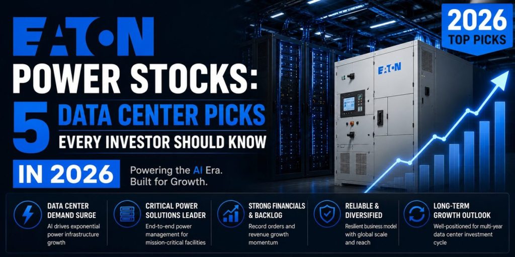 Eaton power stocks - data center electrical infrastructure picks 2026