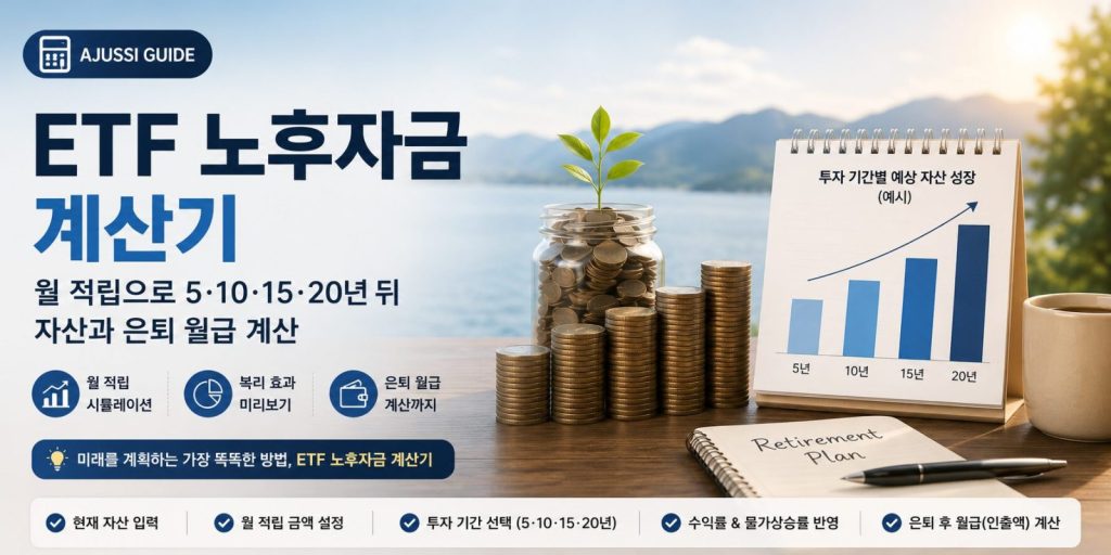 ETF 노후자금 계산기 - 월 적립식 은퇴자금 시뮬레이션