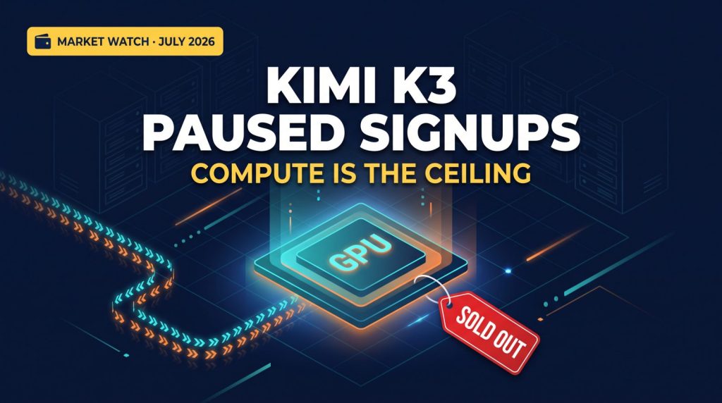 Kimi K3 paused signups - compute bottleneck market watch cover