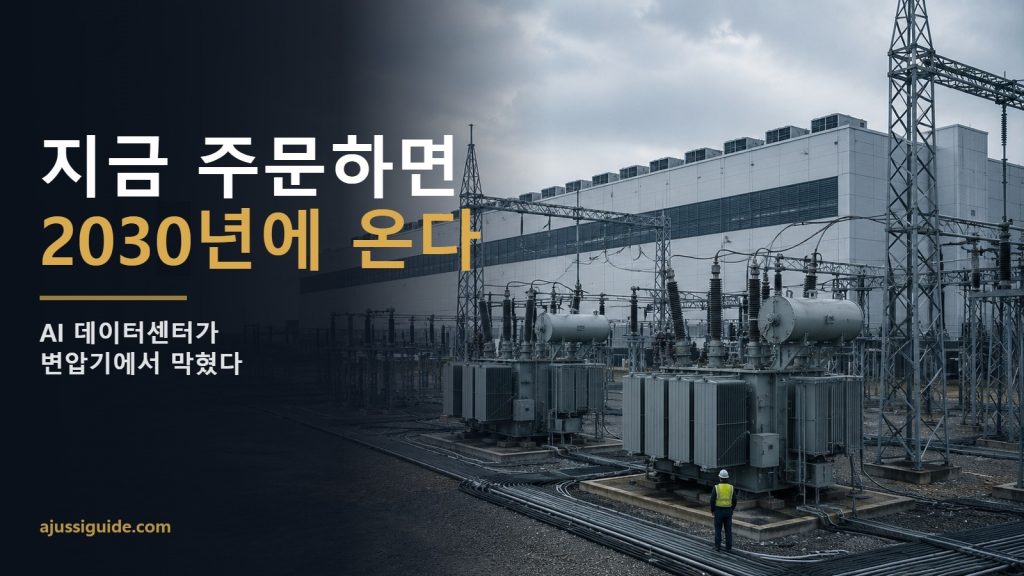 미국 변압기 관련주 - 초고압 변압기 변전소 뒤로 AI 데이터센터, 납기 3년 병목