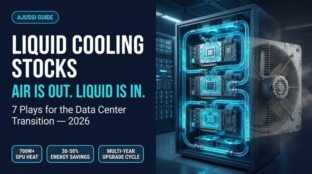Liquid cooling stocks 2026 - data centers switching from air to liquid cooling