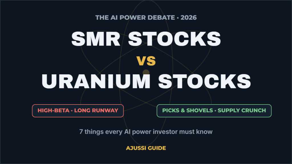 SMR stocks vs uranium stocks: the AI power debate 2026 — high-beta SMR plays versus picks-and-shovels uranium miners