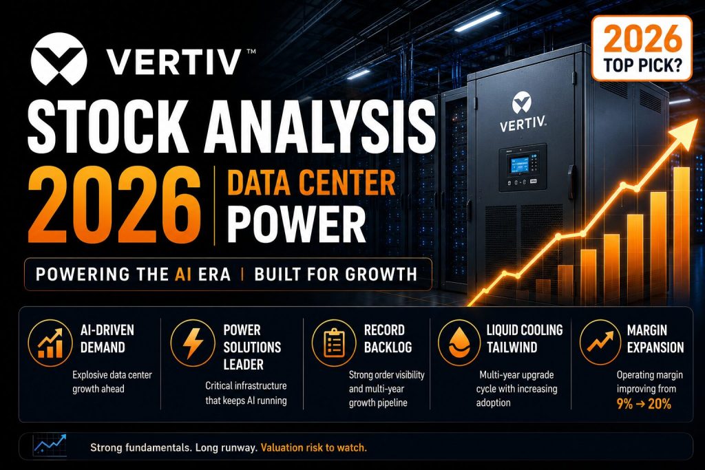 Vertiv stock analysis 2026 - data center power and cooling play