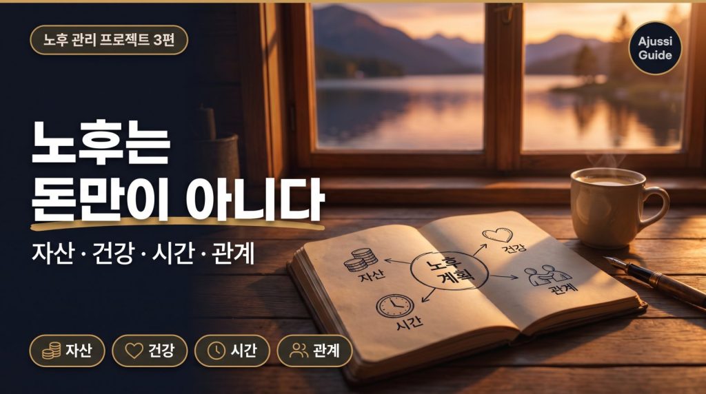 노후 준비 체크리스트 4가지 영역 자산 건강 시간 관계 지도