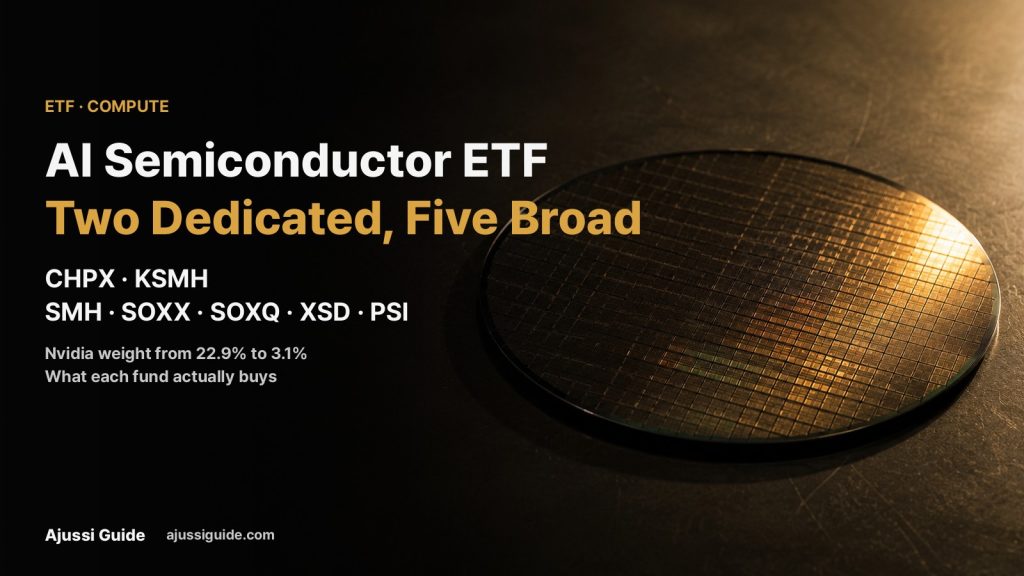 ai semiconductor etf comparison chpx ksmh smh soxx nvidia weight