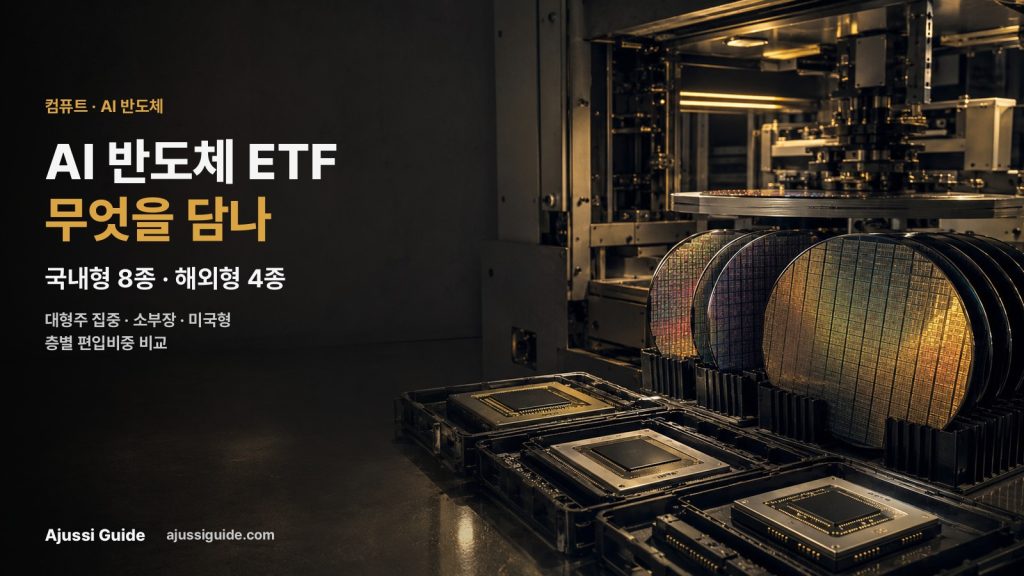 AI 반도체 ETF 비교 국내형 해외형 편입비중 층별 구성