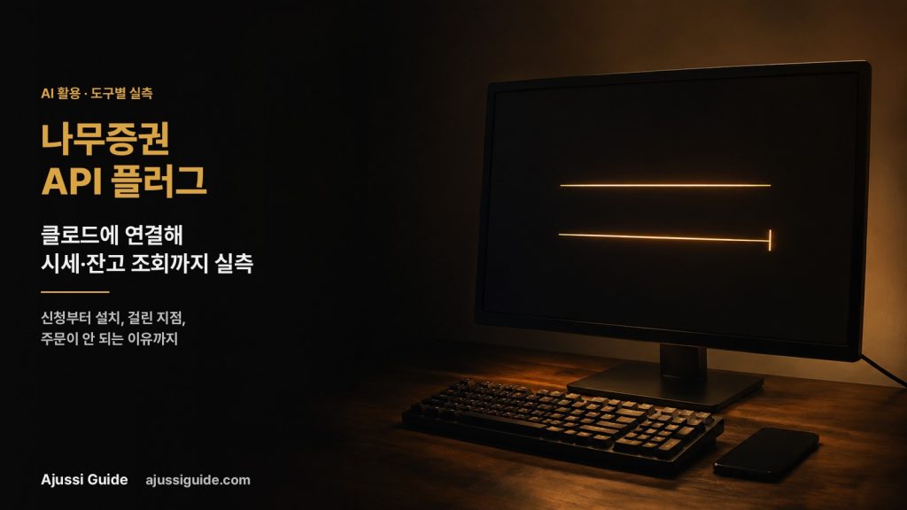 나무증권 api 플러그 클로드 연결 실측