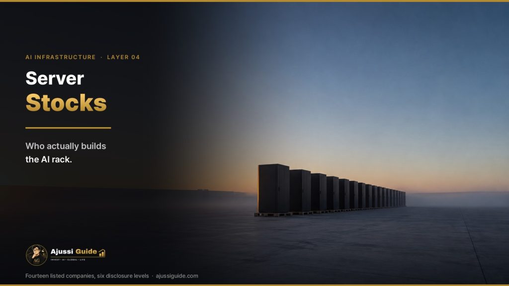 Server stocks: rows of unopened server rack enclosures staged on pallets at dawn