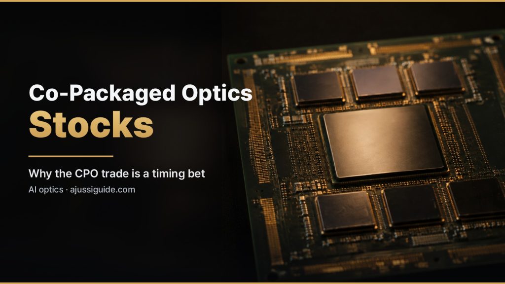 Co-packaged optics stocks cover: chiplets seated beside a central die on one package substrate
