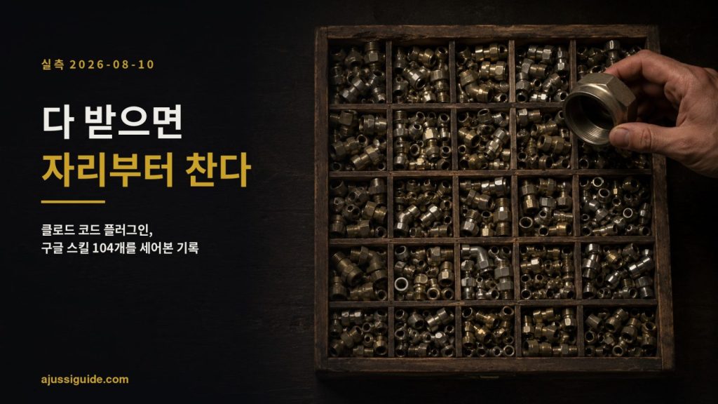 클로드 코드 플러그인 구글 스킬 104개 대표 이미지
