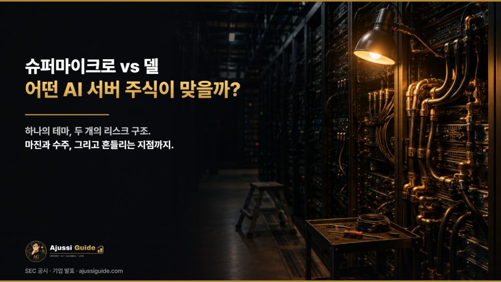 슈퍼마이크로컴퓨터 델 비교, 어떤 AI 서버 주식이 맞을까