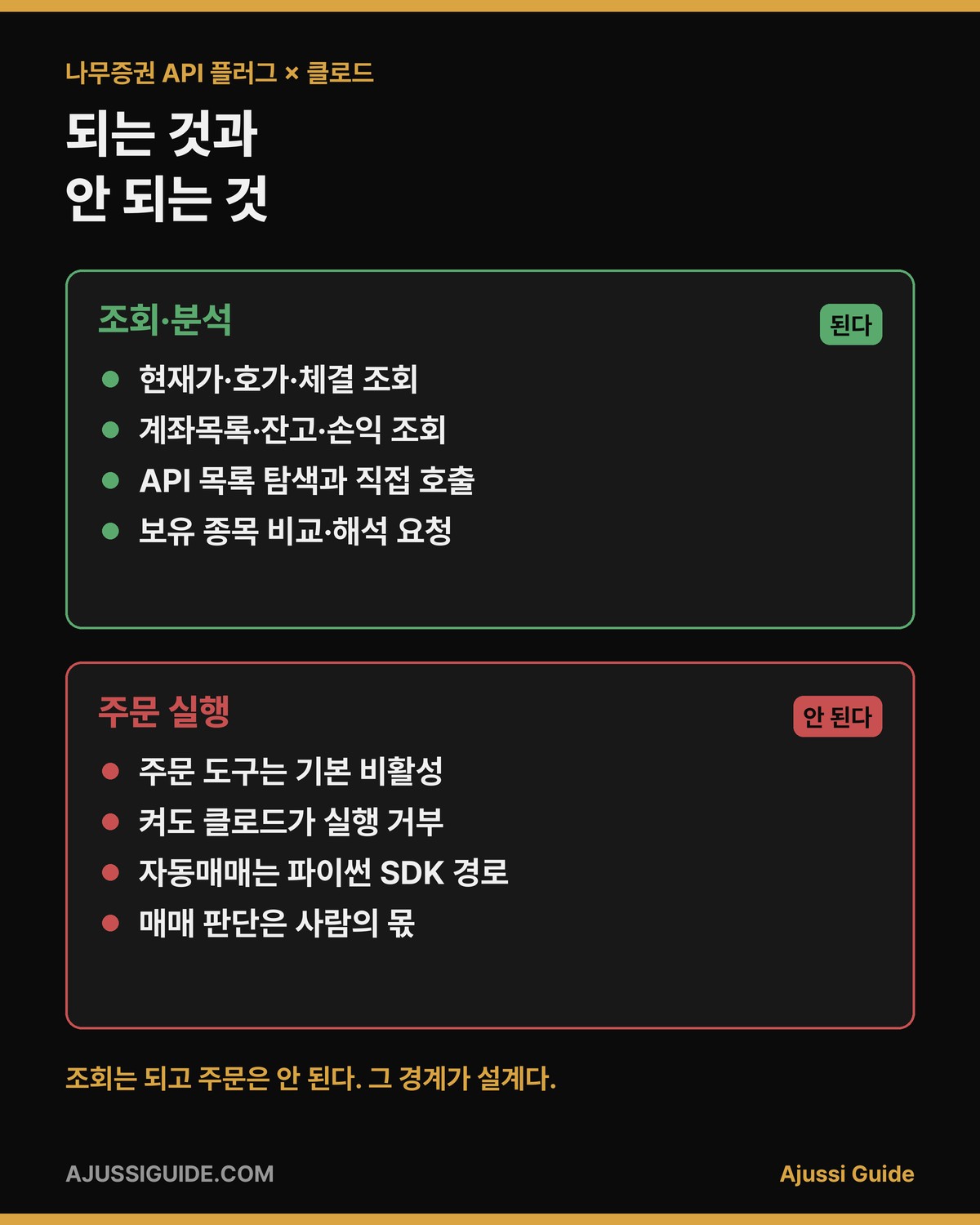 나무증권 api 플러그 클로드 연결, 되는 것과 안 되는 것