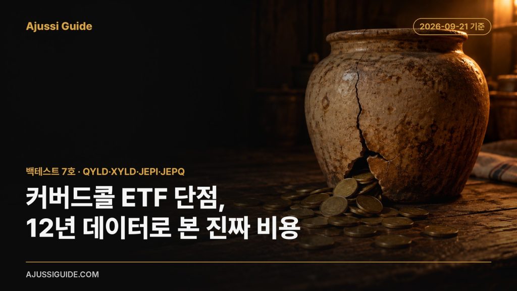 커버드콜 ETF 단점, QYLD·XYLD·JEPI·JEPQ 12년 백테스트