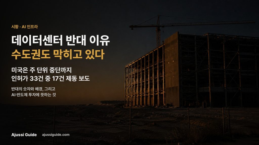 데이터센터 반대 이유, 미국은 멈췄고 수도권도 막히고 있다 4 데이터센터 반대 이유 미국 중단 수도권 인허가 지연